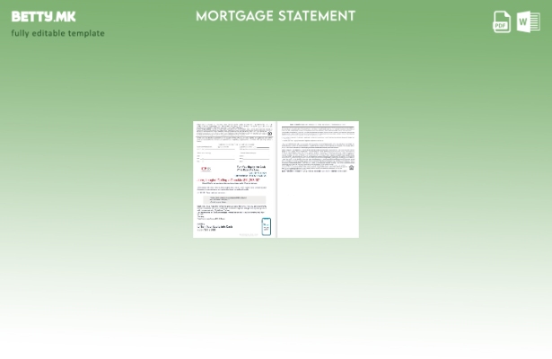 модерен стил на САД CFSB банкарски заем за хипотека во формати Word и PDF, шаб 1